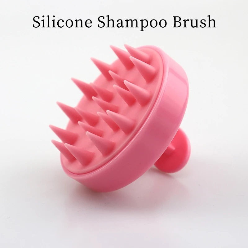 Silicone Shampoo Brush Clean The Scalp Thoroughly Scalp Massage Easy Foam Head Massage Brush Shampoo Brush Bath Comb Care Tool